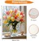 Paint By Number Kits for Adults – Tulip Flower DIY Acrylic Paint by Numbers on Canvas for Beginners, Color by Number Wall Art Kit for Home Decor & Gift, 12x16 Inch (Unframed)